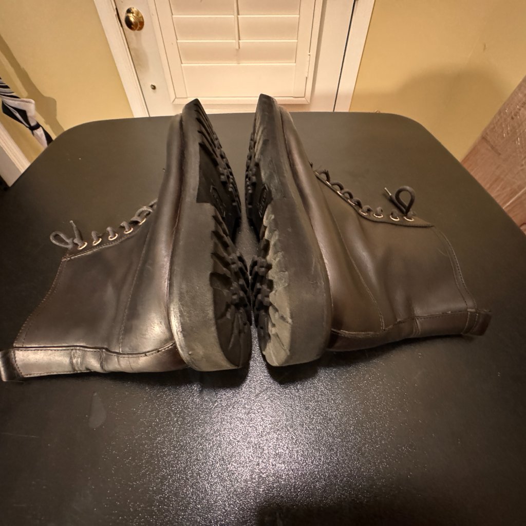 Bergdorf Goodman Eur 41 Black Leather Laceup Boot Made In Italy — image 6 of 8